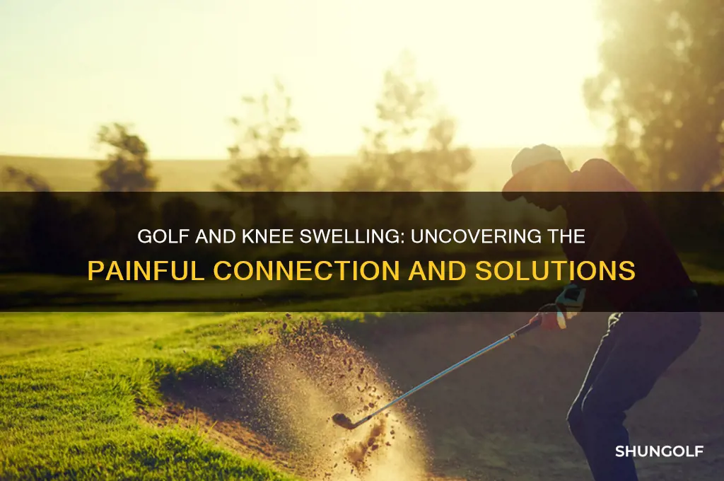 why does golf swell my knee up