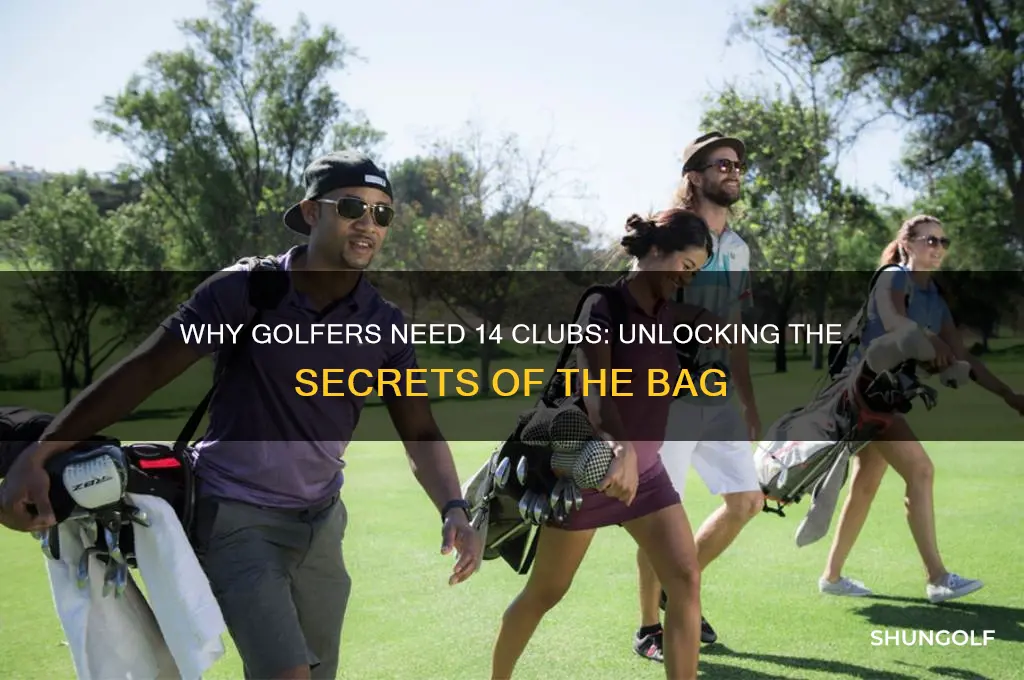 why does golf use so many clubs