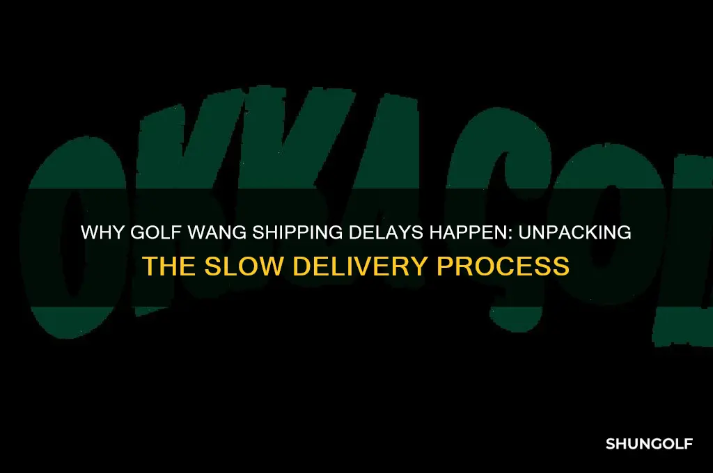 why does golf wang take so long to ship