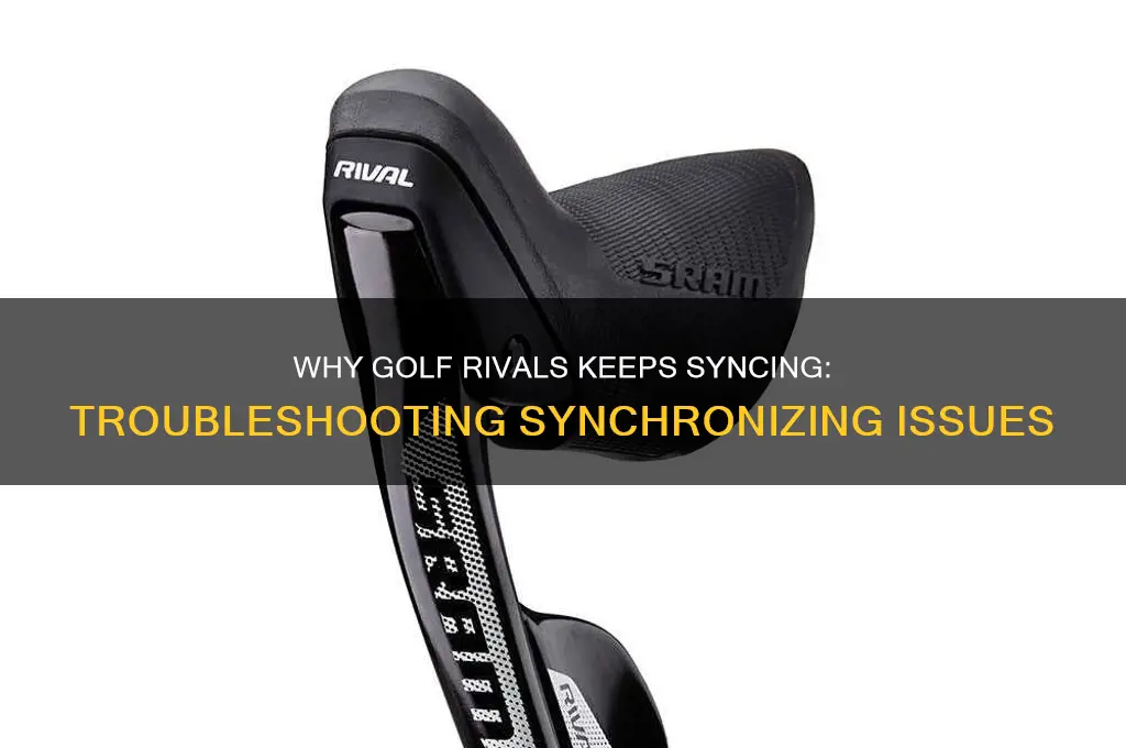 why does it keep saying synchroizing on golf rivals