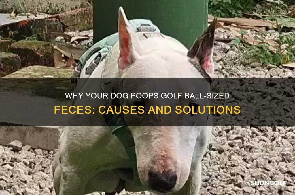 why does my dog poop golf size feces