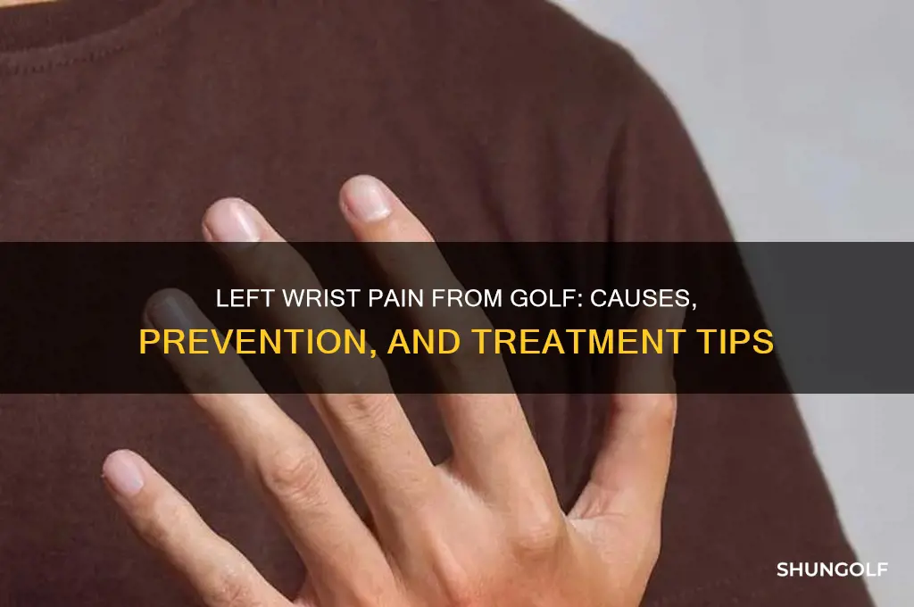 why does my left wrist hurt from golf