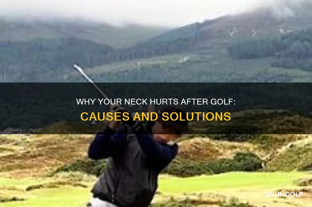 why does my neck hurt after golf