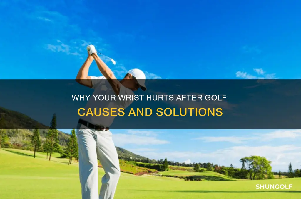 why does my wrist hurt after golf
