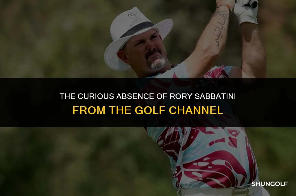 why does the golf channel never show rory sabbatini