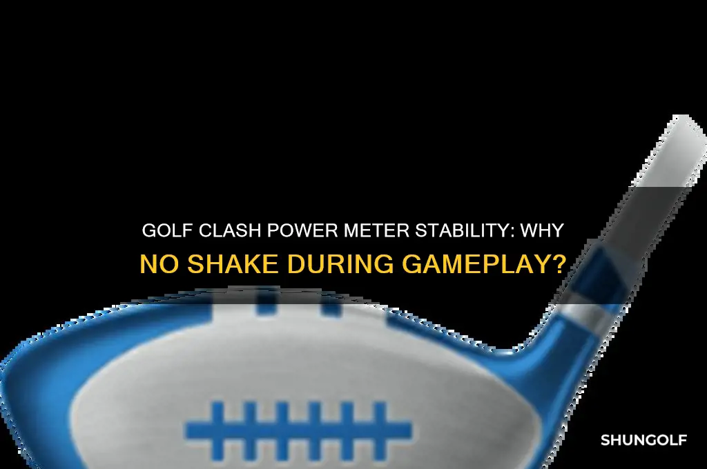 why does the power meter not shake on golf clash