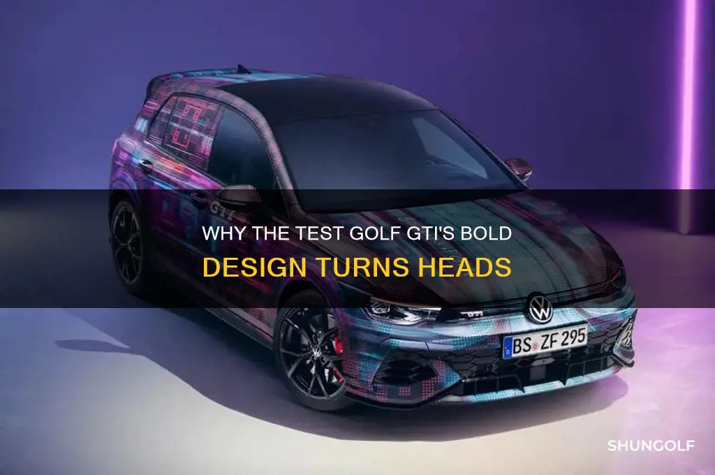 why does the test golf gti look like that