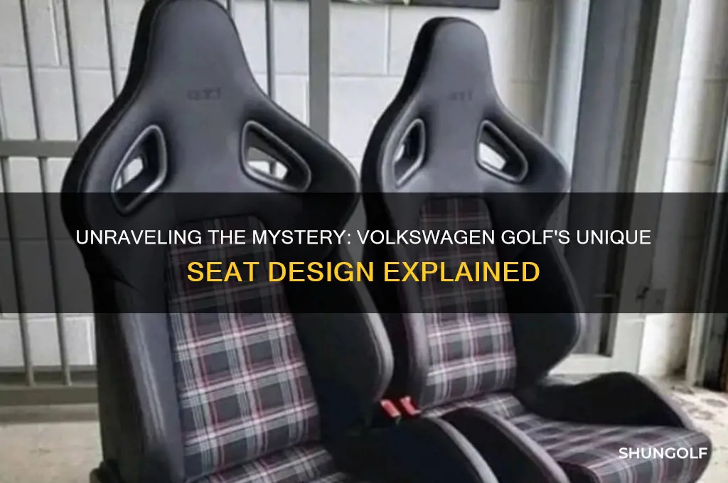 why does the volkswagen golf have the weird seat design