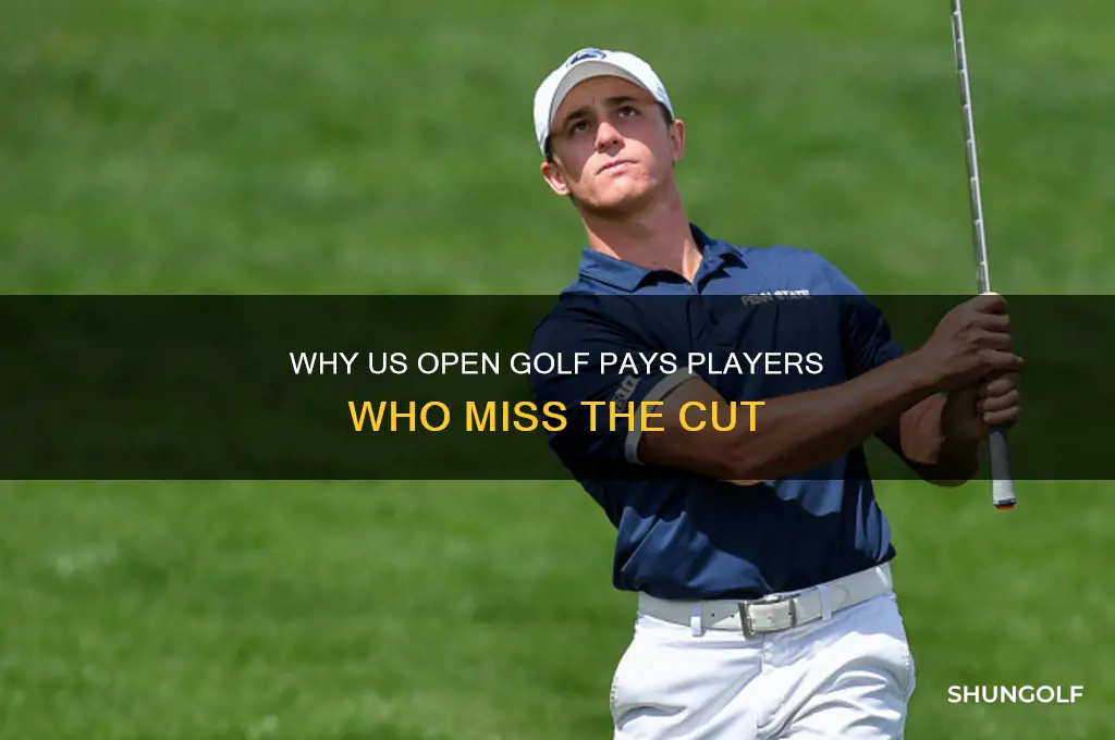 why does us open golf pay players that miss cut