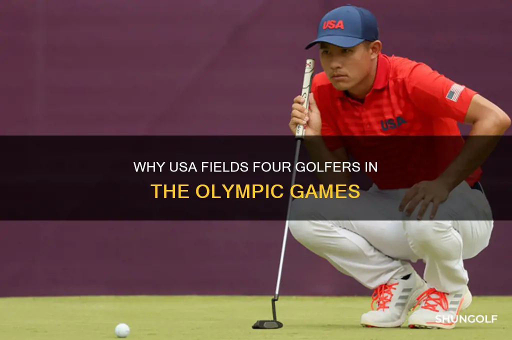 why does usa have 4 players in olympic golf
