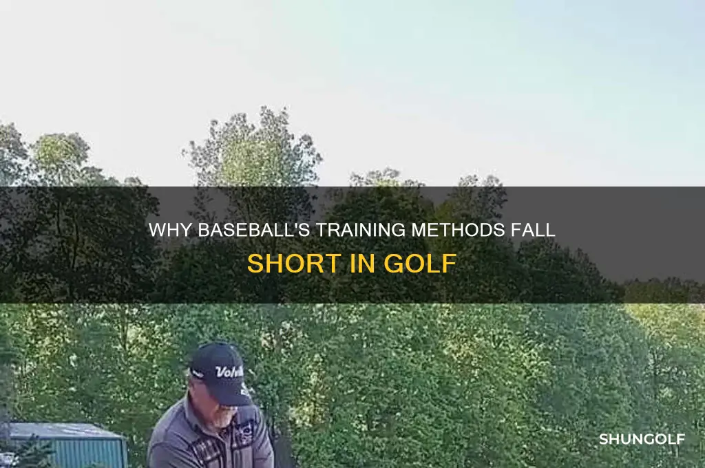 why doesnt baseball setup work for golf