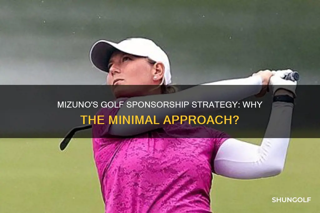 why doesnt mizuno do more on golf sponsor