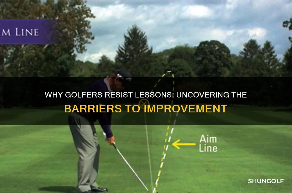 why don t people take golf lessons