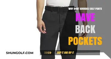 Why Adidas Golf Pants Lack Back Pockets: Design Choice Explained