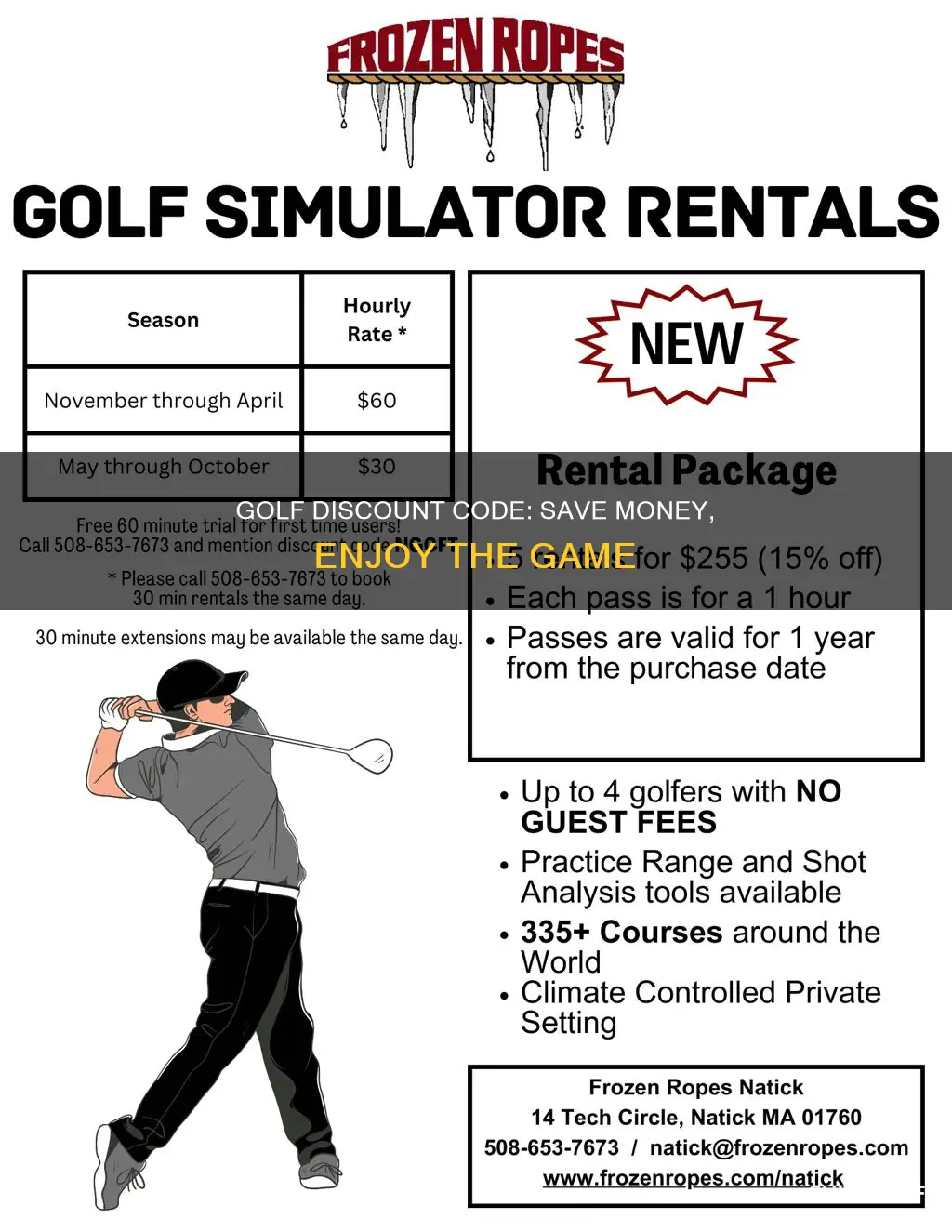 why golf discount code