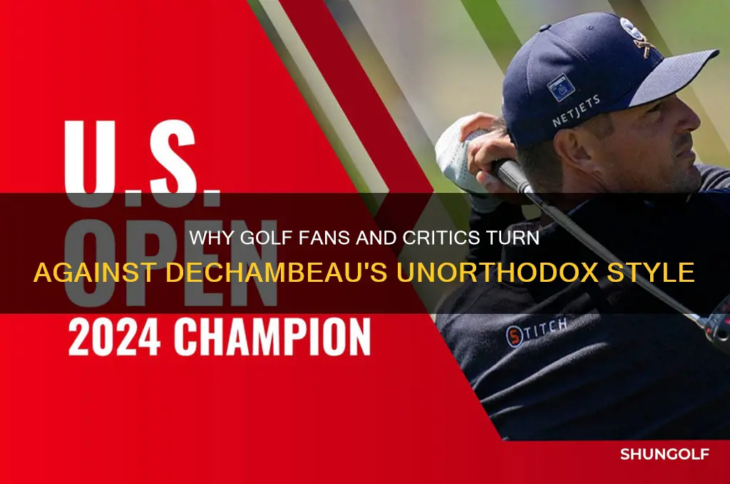 why golf hates dechambeau