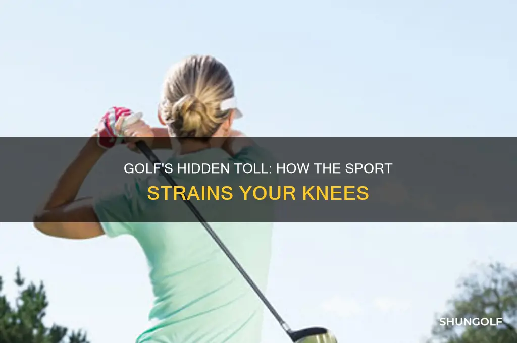 why golf is bad on knees