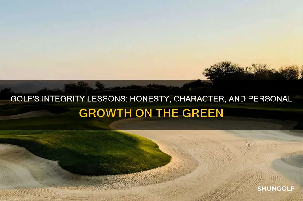 why golf is great for developing integrity and honesty