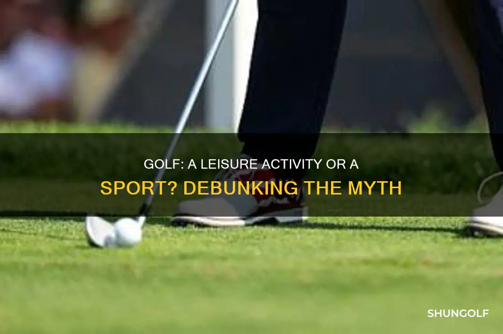 why golf is not a real sport