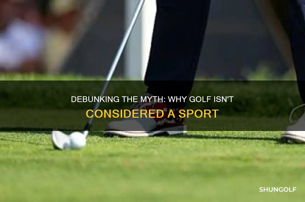 why golf is not a sport essay