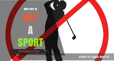 Golf: Skill, Not a Sport