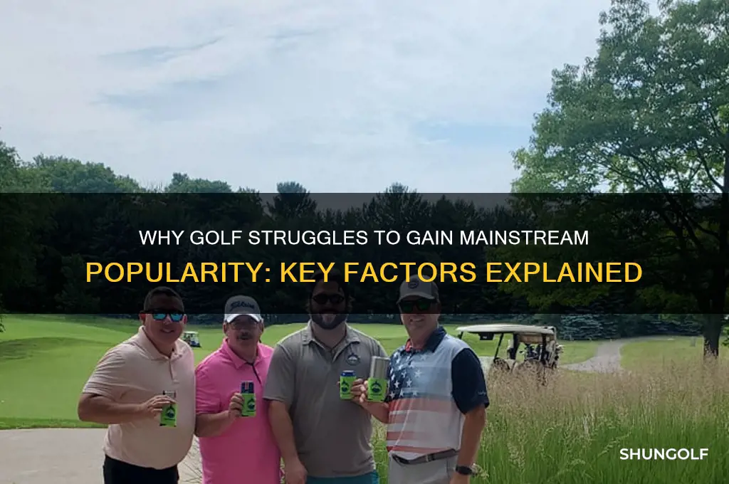 why golf is not popular