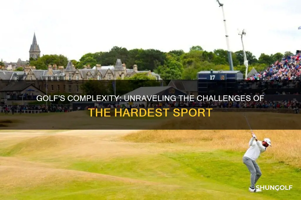 why golf is the hardest sport