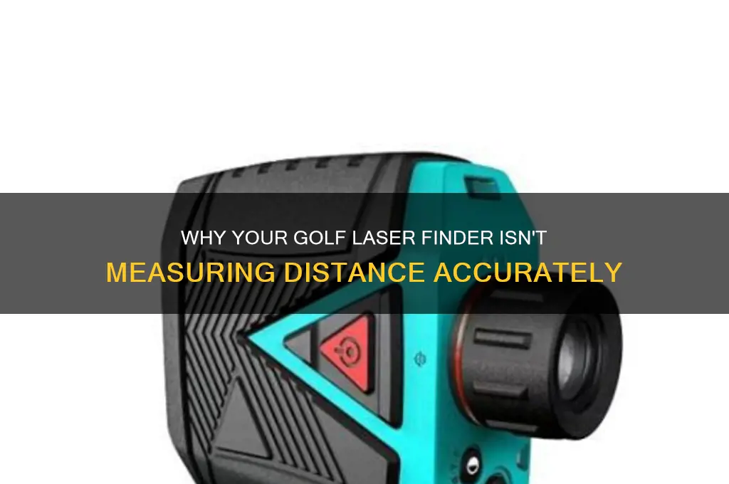 why golf laser finder does not give distance