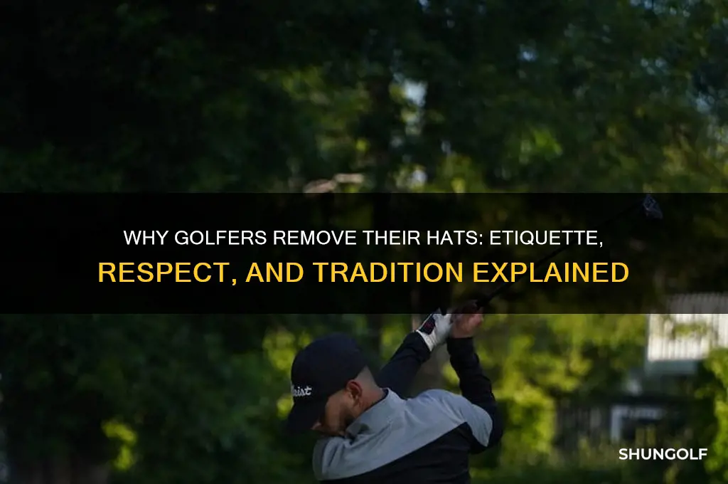 why golf players remove hat