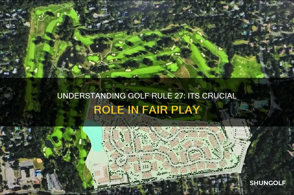 why golf rule 27 is important