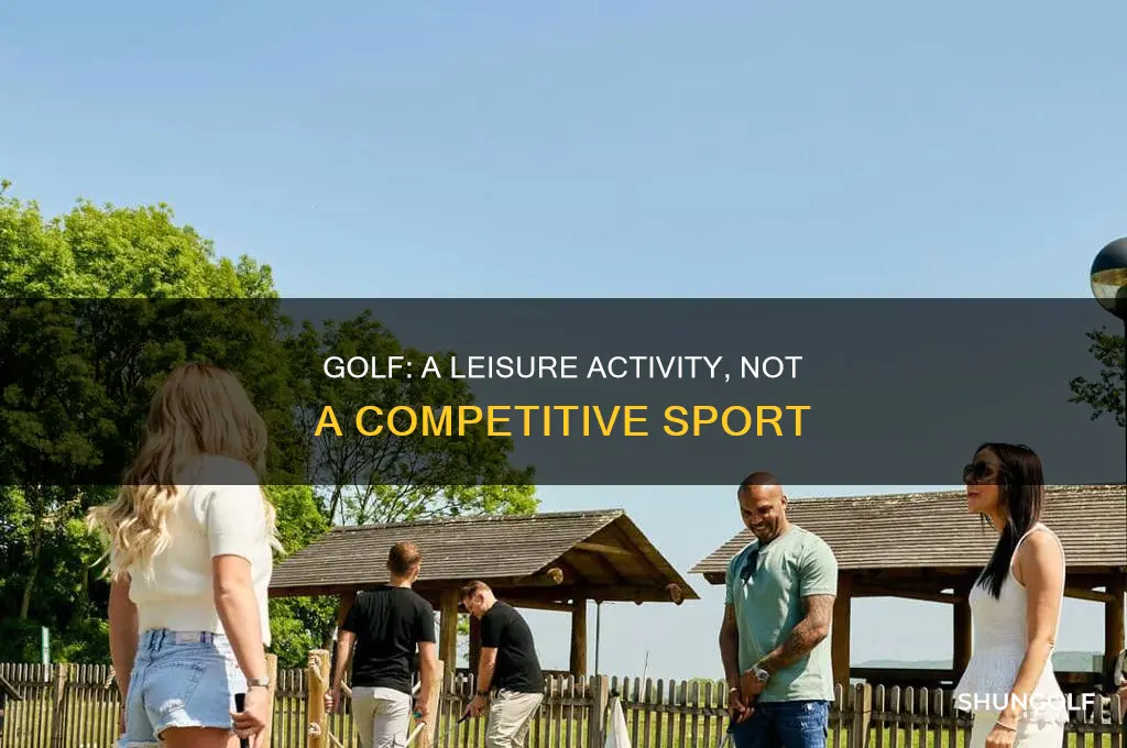why golf should not be a sport