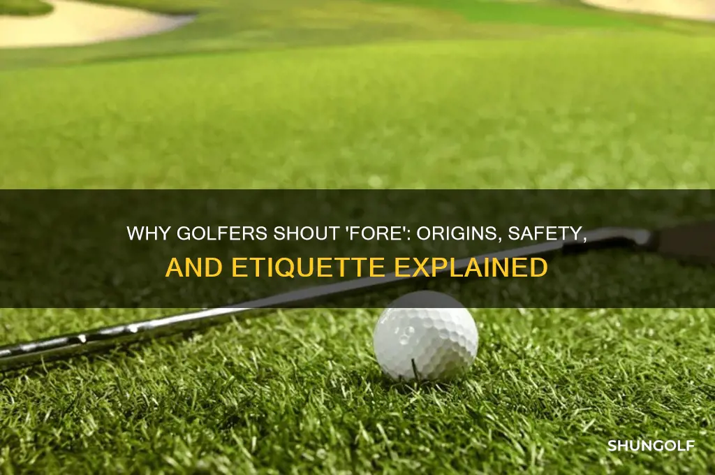 why golf shout fore