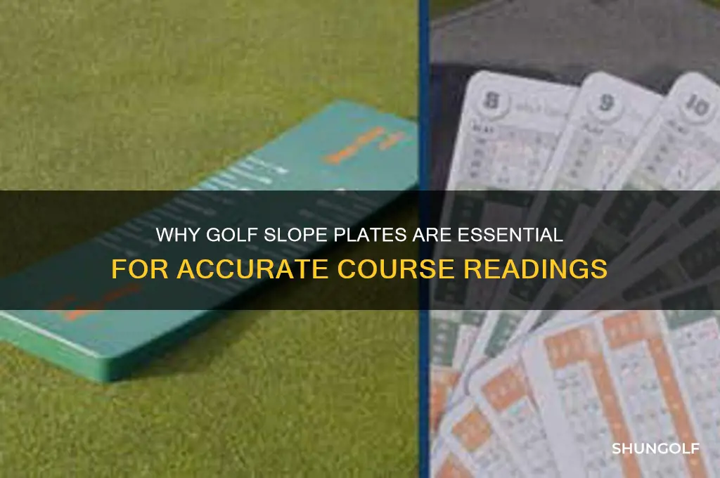 why golf slope plate