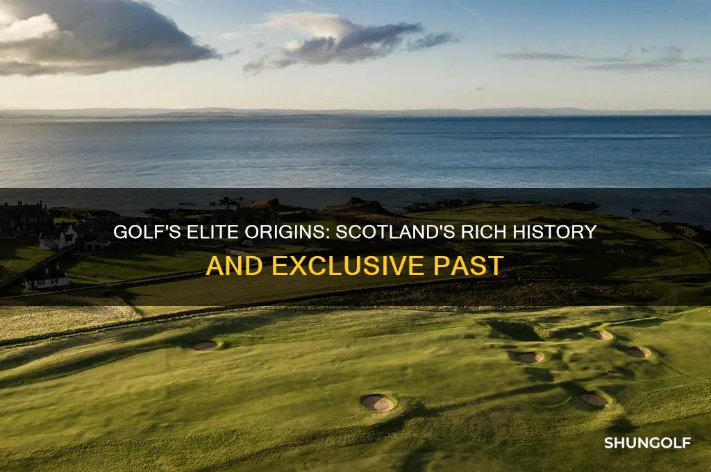 why golf was originally only for the rich in scotland