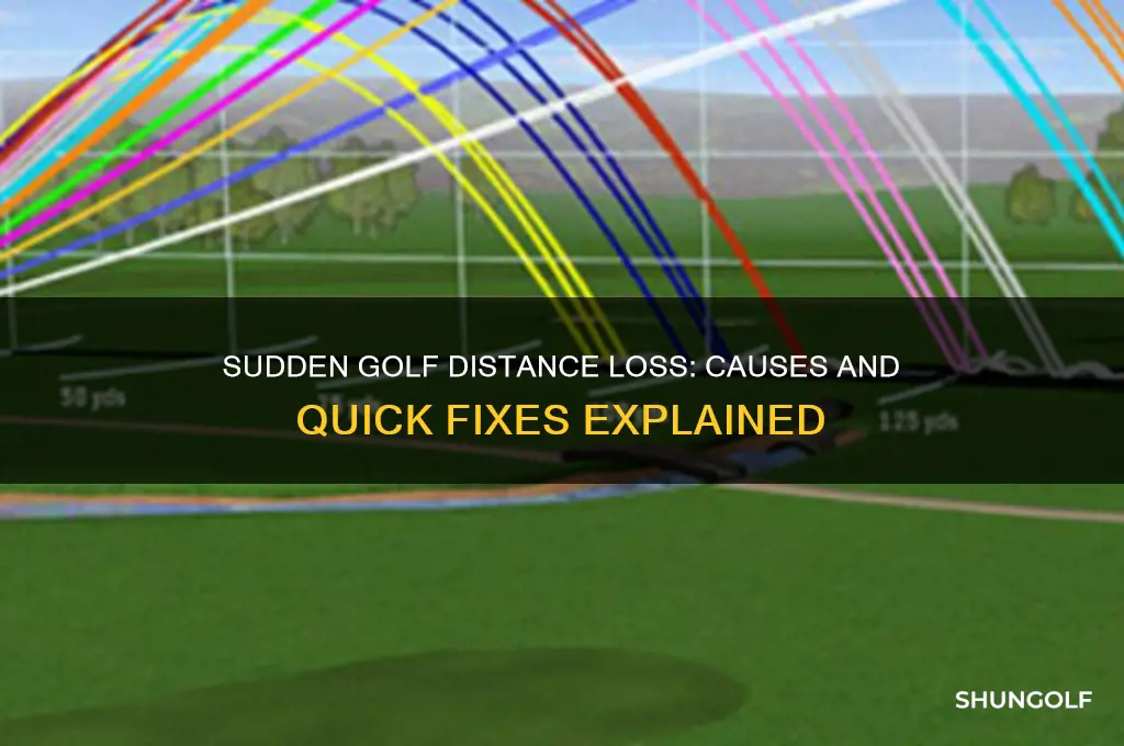 why have i lost all of my golf distance suddenly