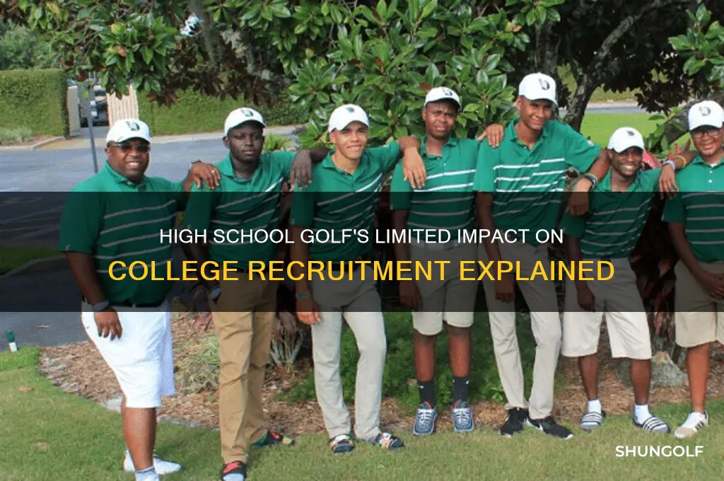 why high school golf doesn