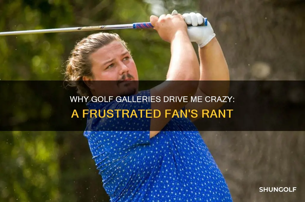why i hate golf gallaries