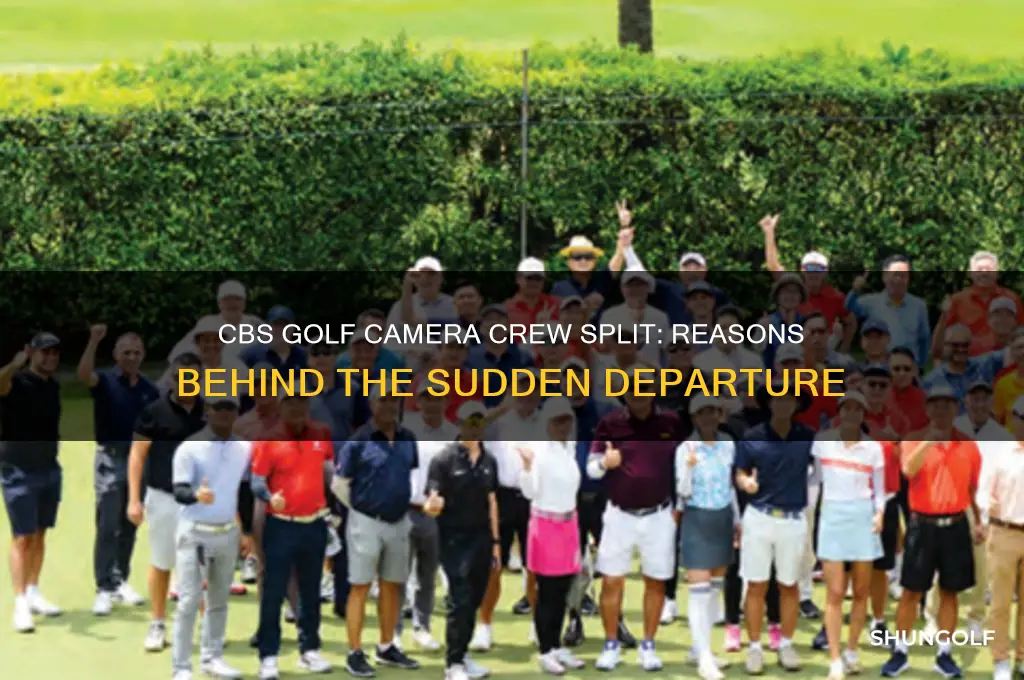 why is cbs parting with golf camera crew