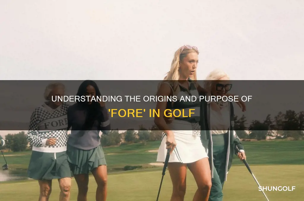 why is fore called in golf