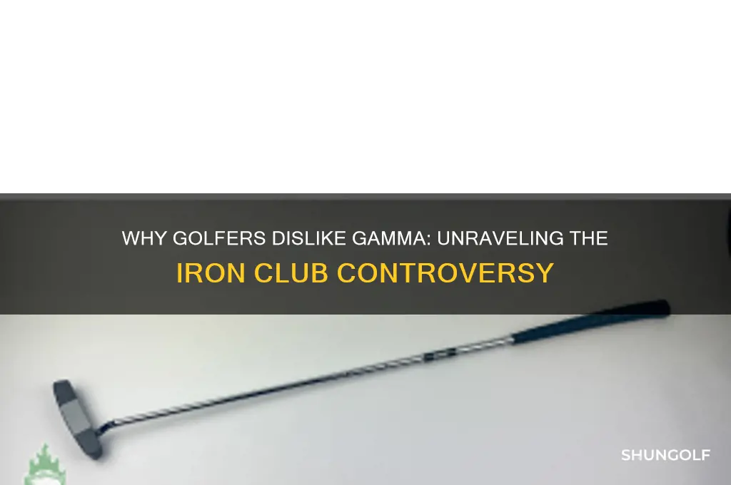 why is gamma hated in iron golf