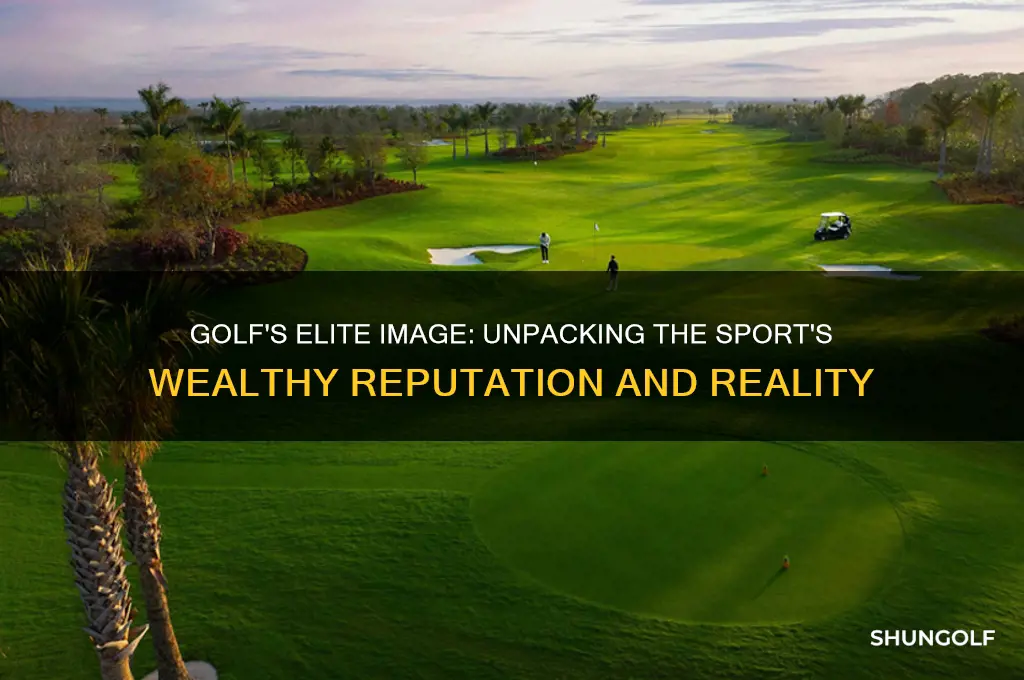 why is golf a rich man sport