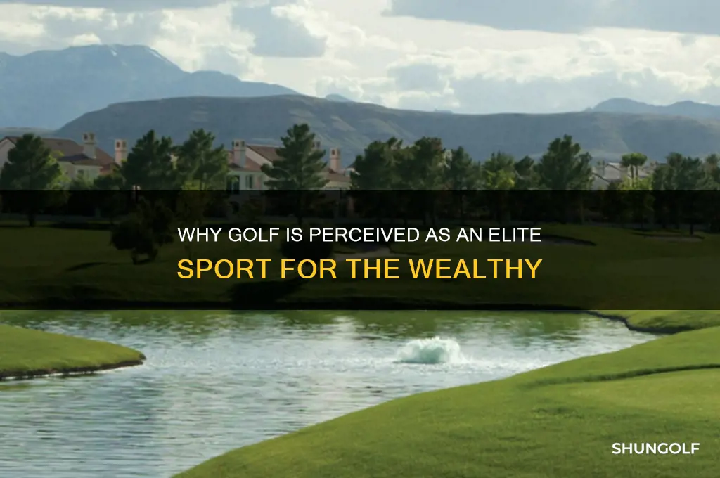 why is golf associated with rich