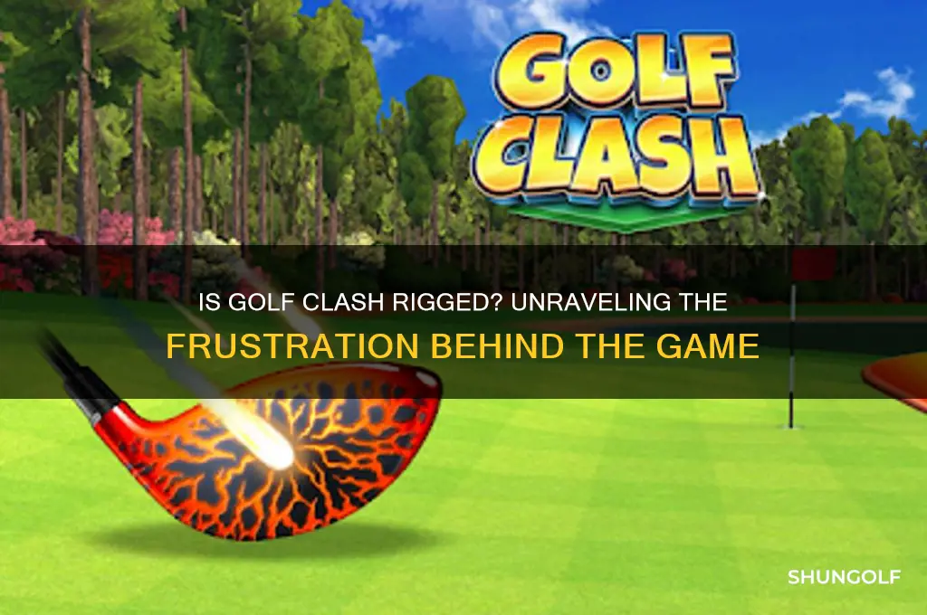 why is golf clash against me
