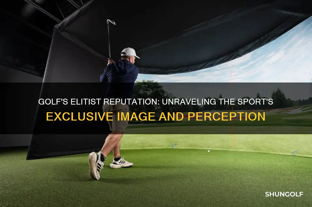why is golf considered an elitist sport