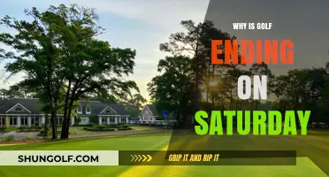 Why Golf Tournaments Often Conclude on Saturdays: Unpacking the Tradition