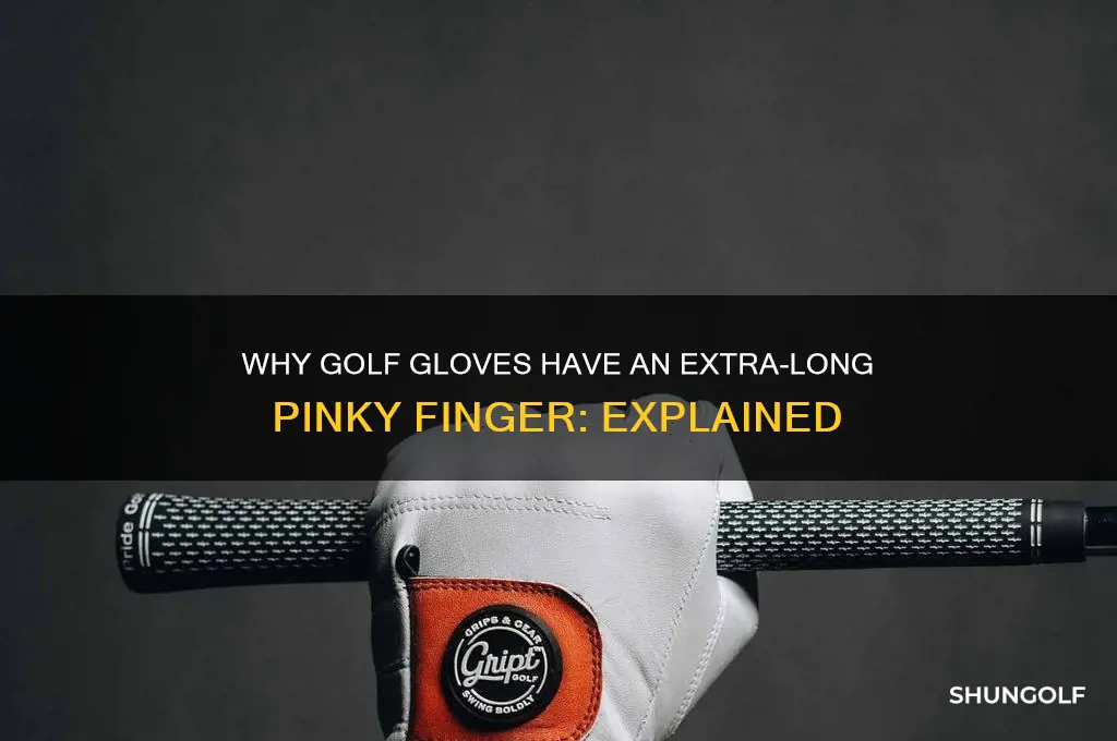 why is golf glove pinky finger so long
