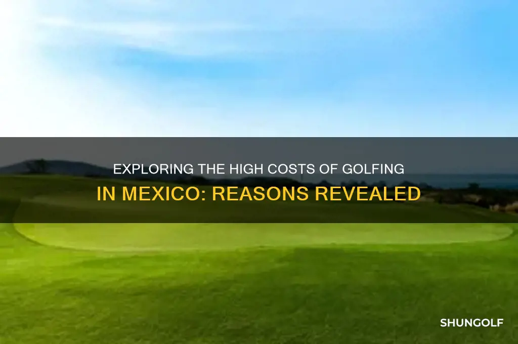 why is golf in mexico so expensive