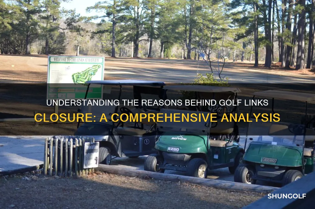 why is golf links closed