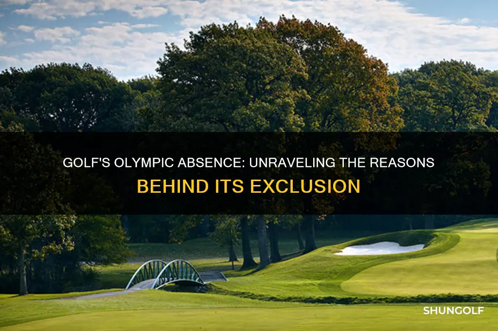 why is golf not an olympic sport