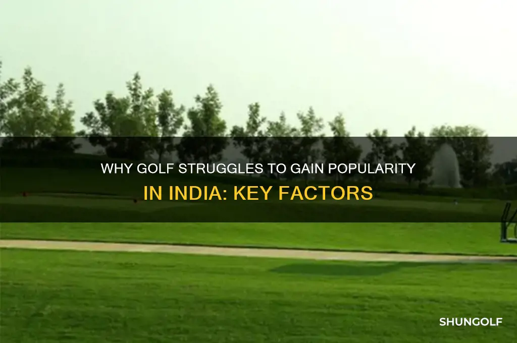 why is golf not popular in india